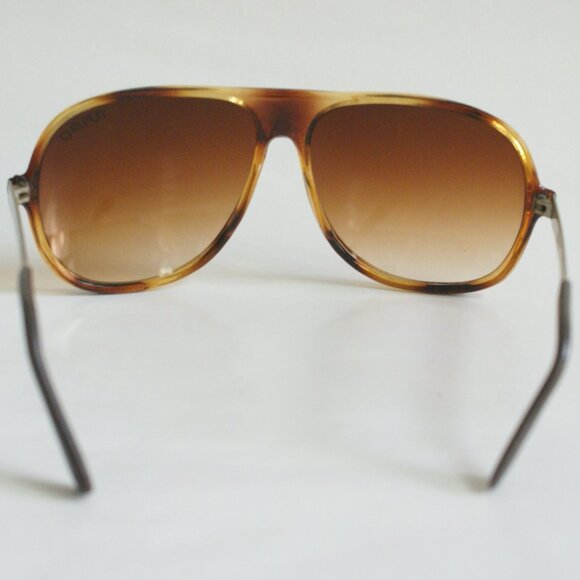 NWOT TruVintage Combo Tortoise frame temples "Turbo" logo Navigator Sunglasses - Picture 4 of 5